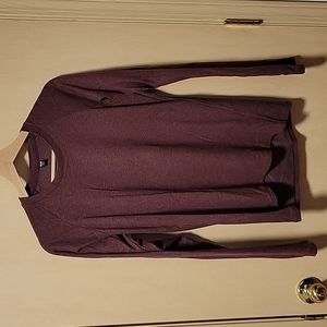 Uniqlo Women's Heattech Fleece Long Sleeve Shirt, Magenta, M